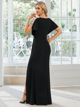 EVER-PRETTY Batwing Sleeve Split Thigh Bridesmaid Dress